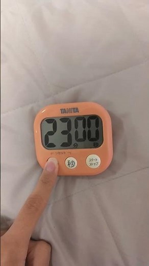 いちいち押し直さなくても長押しで長めの時間のタイマーをセットできます #タイマー