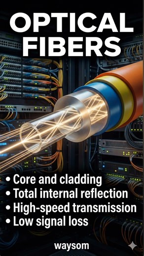 Optical Fibers#education #engineeringphysics #facts #engineeringshorts #learn #opticalfiber