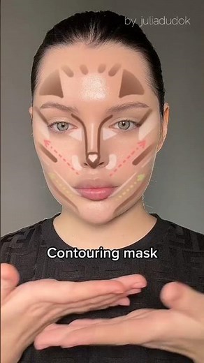 Perfect Contouring Mask Trick ✨ #makeuphacks