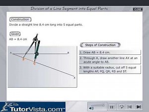 Division of a Line Segment - Definition, Formula, Example