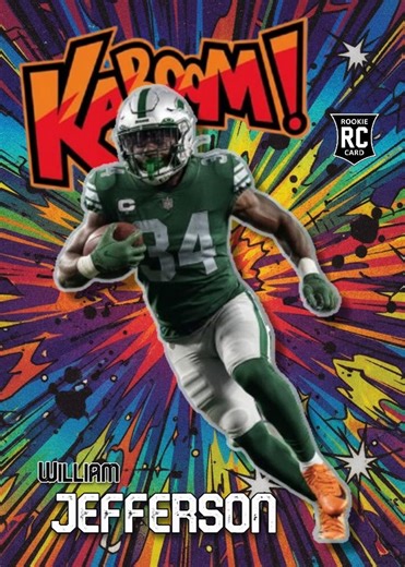 Custom "kaboom!" Sports Card Design: Personalized Foil Cardstock - Etsy