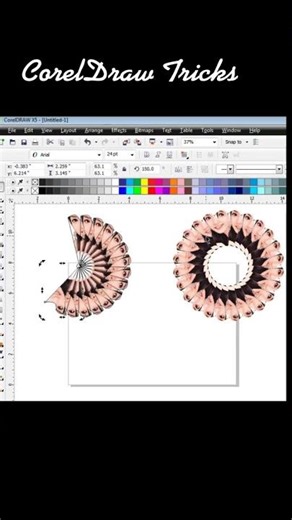 New Trend Design in CorelDRAW #shorts #coreldraw #trending #viral
