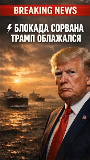 ⚡️БЛОКАДА СОРВАНАТРАМП ОБЛАЖАЛСЯ