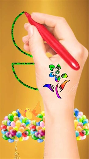 How to Draw Letter "S" with a Red Pen #zkzero #zkzero #draw_easy #art_video #shorts_video