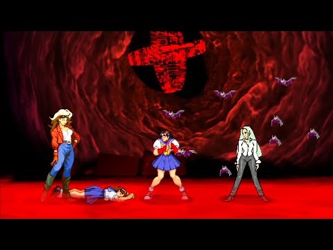 Marvel VS Capcom 2 - Rogue/Sakura/Morrigan - Expert Difficulty Playthrough