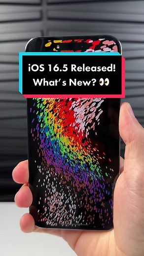 iOS 16.5 is here with a new Wallpaper & more! 👀 #iphone #apple #techtok #learnontiktok #ios16