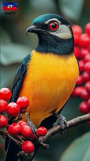 🇭🇹 Haiti's National Treasure: The Hispaniola Trogon | Symbol of Freedom 🕊️ #motherhood