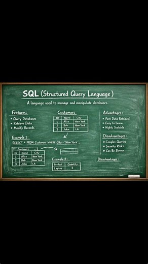 SQL definition with example #codeflow #programminglanguage #computerlanguage #codeprep #python#sql