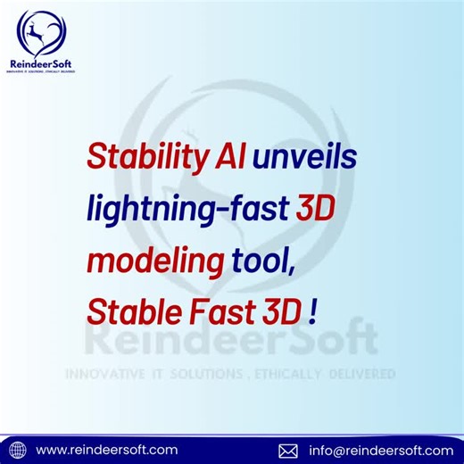 🔥Stability AI Unveils Lightning-Fast 3D Modeling Tool, Stable Fast 3D🔥 👉Discover Stability AI’s new Stable Fast 3D tool—transforming images into detailed 3D models in seconds, revolutionizing digital design. 👉Learn more: 🔗 https://bit.ly/4fzM5fd #LatestUpdates #stability #stabilityai #3dmodel #imagetransformation #imagegeneration #AI #artificialintelligence #AINews #imagemodel #tiktokreels #technews #itcompany