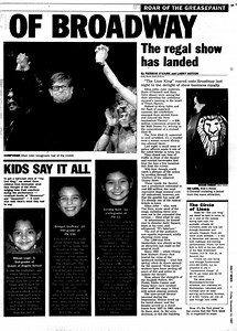 ‘The Lion King’ turns popular entertainment into art: 1997 review