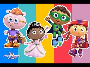 Super Why Wrong Heads Finger Family Song for Kids
