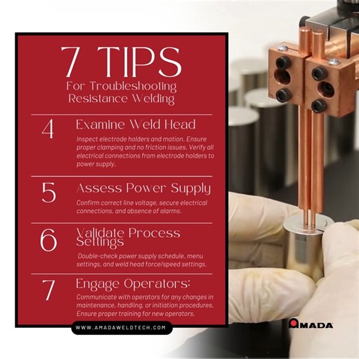 Facing sudden issues with your resistance spot welding program can be frustrating, but don't panic! Follow these 7 simple steps to troubleshoot effectively: 1. Check Materials: Examine the materials being welded. Ensure consistency in base materials, plating, and processes. Test parts from previous lots to compare performance. 2. Inspect Electrodes: Verify electrode material, size, and condition. Ensure proper resurfacing procedure is followed. 3. Review Tooling: Check for any modifications or d