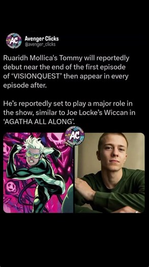 Ruaridh Mollica reportedly plays Tommy in Marvel's Vision Quest!⚡️🤖#VisionQuest #Wiccan #Marvel #MCU