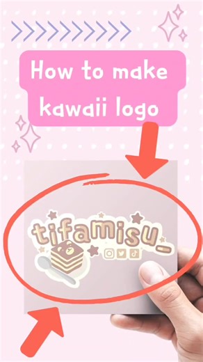 How to make a kawaii (cute) logo for Vtuber or for use as watermark with little to no drawing. 💖 #canva #logodesign #kawaiiaesthetic #digitalartist #drawingtablet #designtutorial