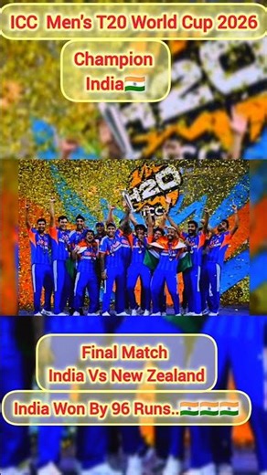 India Compion 2026🔥#shorts #trending #india #motivation#cricket #icc #bcci #sports #viral #champion