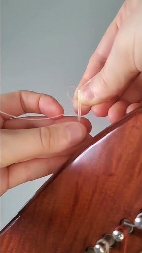 How to tie a harp string 🧛‍♂️ #shorts