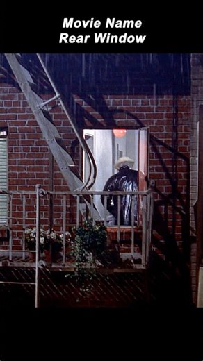 A Broken Leg. A Window. A Murder He Only Thinks He Saw. 🪟🦽🔪 | Rear Window #shorts