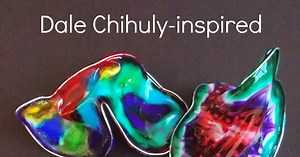 Dale Chihuly-Inspired "Glass" Sculpture