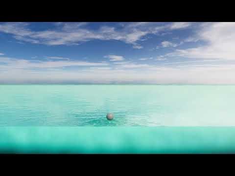 Realistic Water shader in Unity URP with water physics interaction