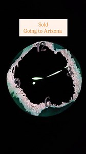 I'm so happy to sell my first clock! #sold #SmallBusiness #resinart #woodworking #clock | Shocks Functional Art