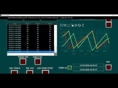 ESA KREO HMI ile SQL Database ve Raporlama