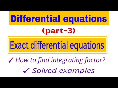 Integrating factor|@vmatics444