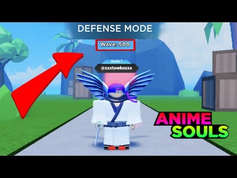 Defense mode wave 500+ |Roblox| Anime Souls Simulator