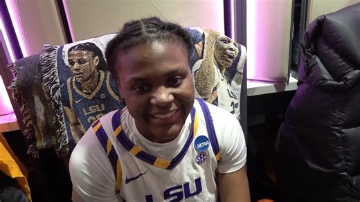 WATCH: LSU women's basketball players locker room interviews after first round win