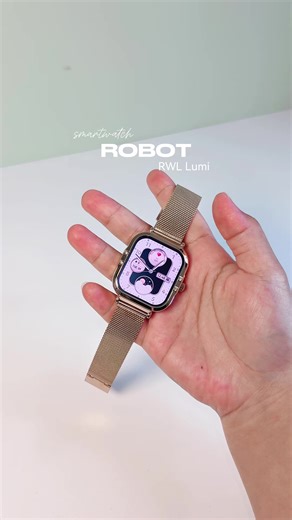 ROBOT RWL Lumi smartwatch - layar Amoled HD plus dapet 2 strap gemes ❤︎ #smartwatch #rwllumi #jampintar #jamwanita
