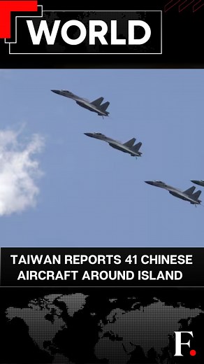 2.4K views · 49 reactions | #FPReels: Taiwan Reports 41 Chinese Aircraft Around Island Taiwan's defence ministry reported that 41 Chinese military aircraft and seven naval vessels were detected around the island within 24 hours. Of these, 32 aircraft crossed the median line of the Taiwan Strait, which divides the 180-kilometre waterway separating Taiwan from China. | Firstpost | Facebook
