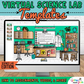 Virtual Classroom Science Lab: Editable PowerPoint & Google Slides Templates
