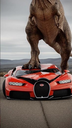 A T-Rex CRUSHES This Bugatti Like Paper!