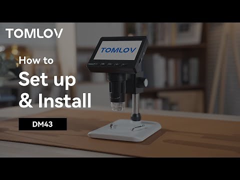 How to Set up & Install the Tomlov DM43 4" Coin Digital Microscope