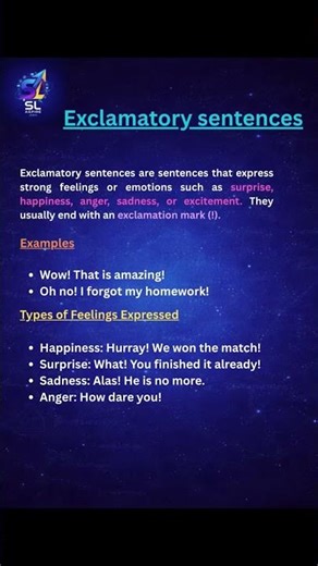 Exclamatory sentences