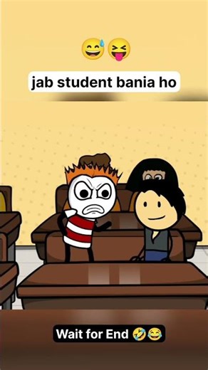 School Life (Animated) 😂 Wait till end 😂 #funny #shortvideo #funnyvideos #animated #trendingshorts