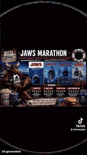 JAWS Movie Marathon and ranking