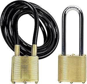 Commando Lock 9001 8-Foot Cooler Cable with Military Grade Padlocks