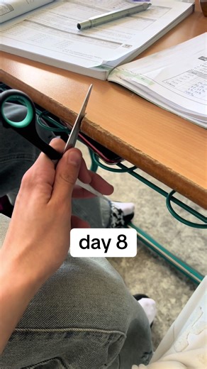 day 8 of cutting table #viral #fyp #table #school