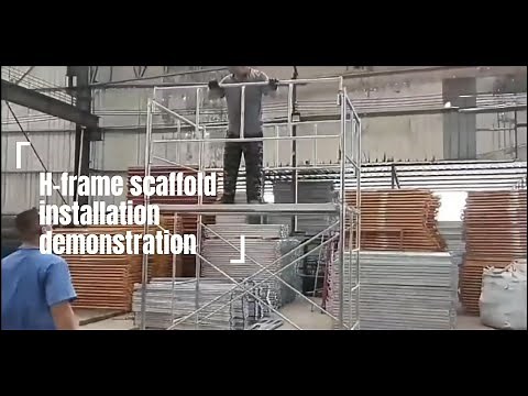 H Frame scaffold installation video