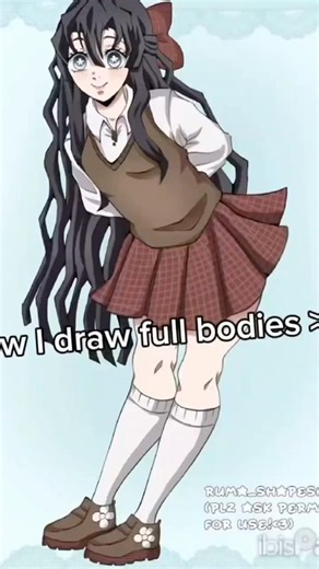 How I draw full body kny ocs!! Pls ask before using as base!!