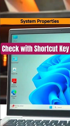 Open System Properties! Windows + Pause Shortcut | PC & Laptop #shorts