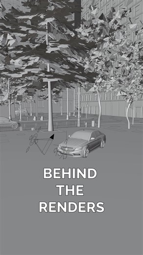 Behind the renders of Mercedes AMG C63 ad #CGI #3DAnimation #VFX #Blender3D #3DArtist #MotionDesign #VisualEffects #3DRender #CGIart #MadeInBlender #FOOH #FakeOutOfHome #CGIAd #CGIvsReality #3dmarketing