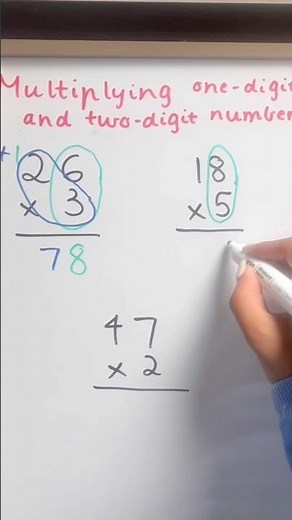 Learn how to multiply 1-digit and 2-digit numbers step-by-step! #maths #mathforkids #mathmadeeasy