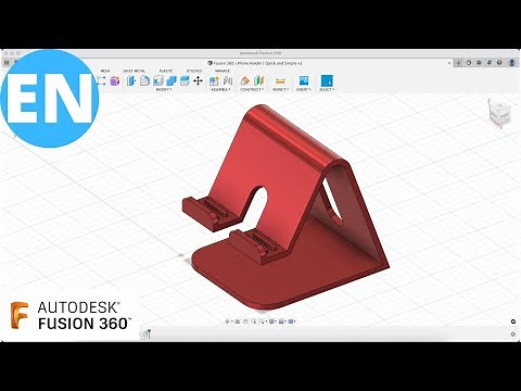 Fusion 360 | Moldeling a Phone Holder | Quick and Simple