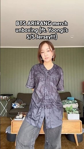 I got the SUGA ARIRANG Jersey before it sold out 🥳 (BTS Merch Unboxing)