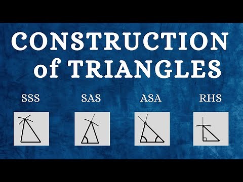 CONSTRUCTION OF TRIANGLES - Grade 7 - Practical Geometry - Explained with examples - Amazing Maths