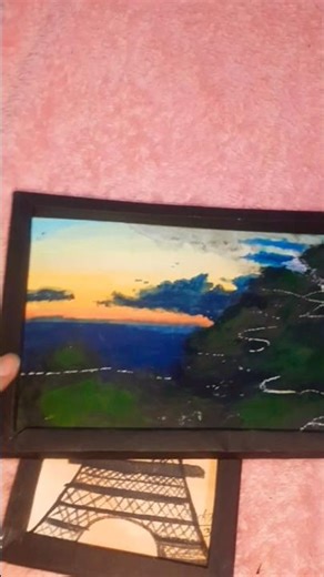 3D paper frame tutorial💓easy DIY frame 😎 #trending #diy #frame #craft #papercraft #ytshorts