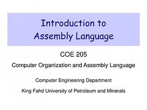 Assembly Language - SlideServe
