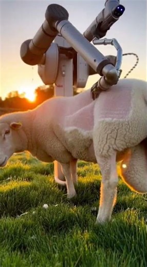 If Robots Did Sheep Shearing… This Would Be Crazy Satisfying 🤯 #ai