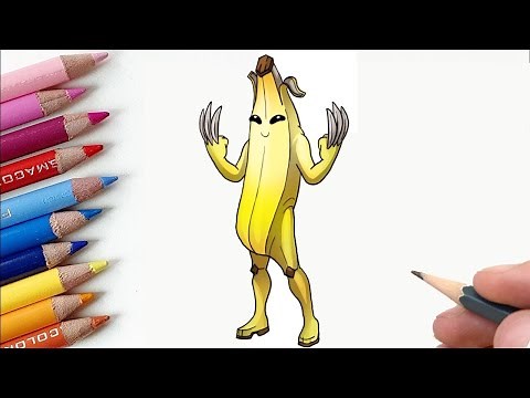 HOW TO DRAW *NEW* PEELY WITH CLAWS from FORTNITE - STEP BY STEP DRAWING TUTORIAL